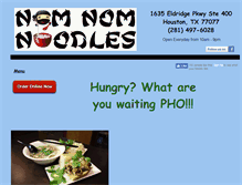 Tablet Screenshot of nomnomnoodles.com